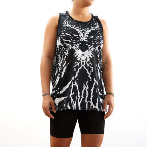 Owl Black Tank Top - Front View