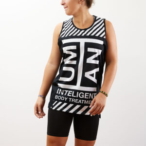 Typo Black Tank Top - Front View human store